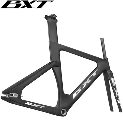 BXT Carbon Track Frame Carbon BSA Fiber Racing Tracking bike Frameset Fixed Gear bike frame 120*9mm rear tail hook Bicycle Parts