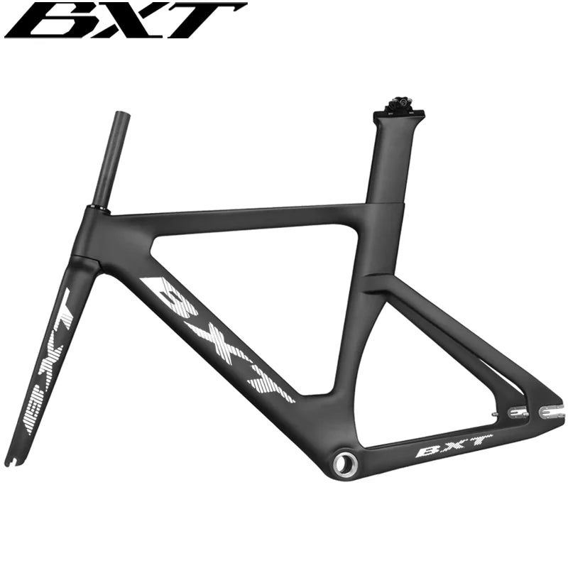 BXT Carbon Track Frame Carbon BSA Fiber Racing Tracking bike Frameset Fixed Gear bike frame 120*9mm rear tail hook Bicycle Parts