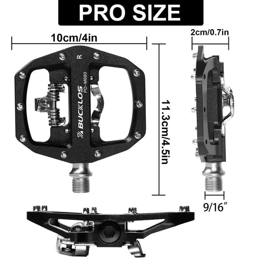 Mountain Bike Pedals 3 Sealed Bearing PD-M680 Dual Clipless Flat & Lock Pedal Aluminum Cycling Pedals Fit Shimano SPD