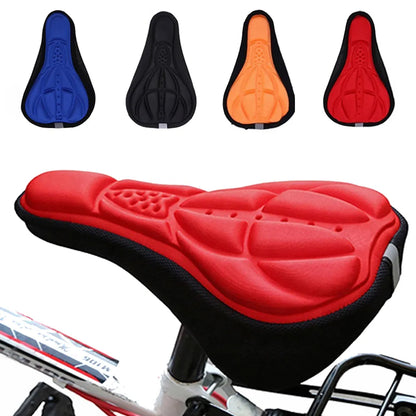 Bicycle Saddle 3D Soft Cycling Seat Cover MTB Mountain Bike Thickene Sponge Pad Outdoor Breathable Cushion Bike Accessories