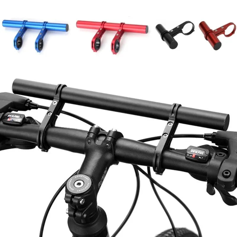 10/20/30cm Bicycle Handlebar Extended Bracket MTB Headlight Mount Extented Bar Road Mountain Bike Handlebar Extender Rack Parts