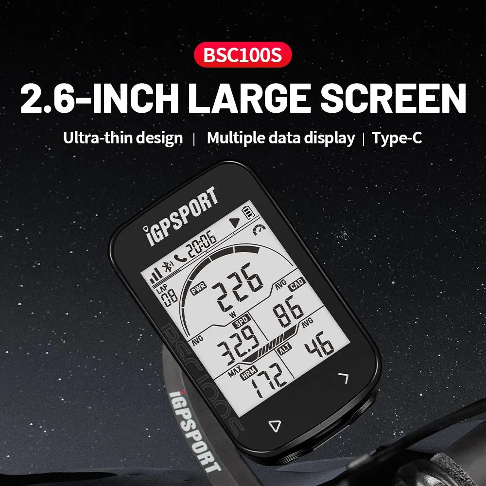 GPS Bike Computer IGPSPORT BSC100S Cycle Wireless Speedometer Bicycle Digital Stopwatch Cycling Odometer Cycling Computer