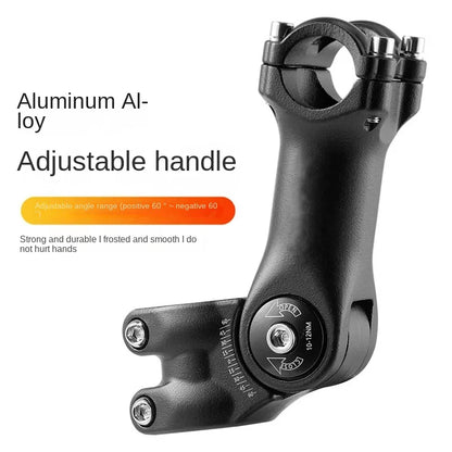 MTB Road Bike Adjustable Stem Bicycle Handlebar Stem 31.8mm /25.4mm Ultralight Aluminum Alloy Bike Stem Riser Parts