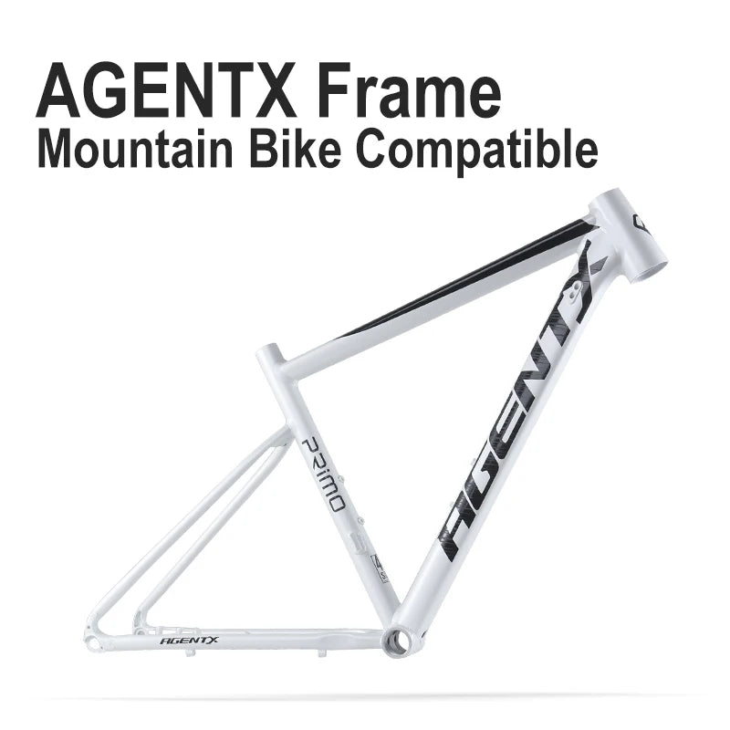 AGENTX 700C Rode Bike Frame Ultralight Aluminum Alloy Internal Routing Mountain Bike 142x12mm Thru Axle Racetrack Bicycle Frame