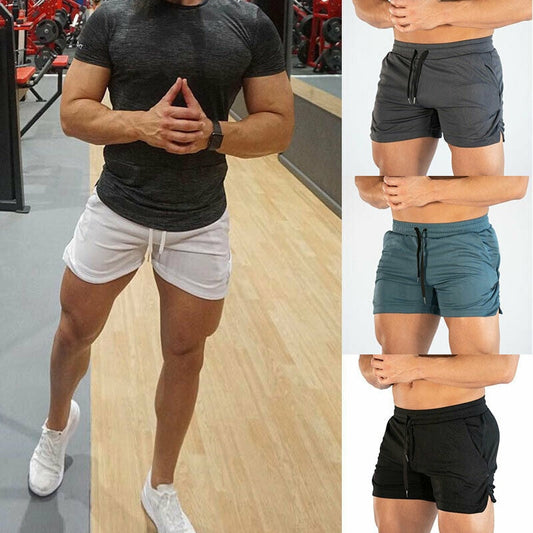 Men Gym Training Shorts Workout Fitness Running Shorts