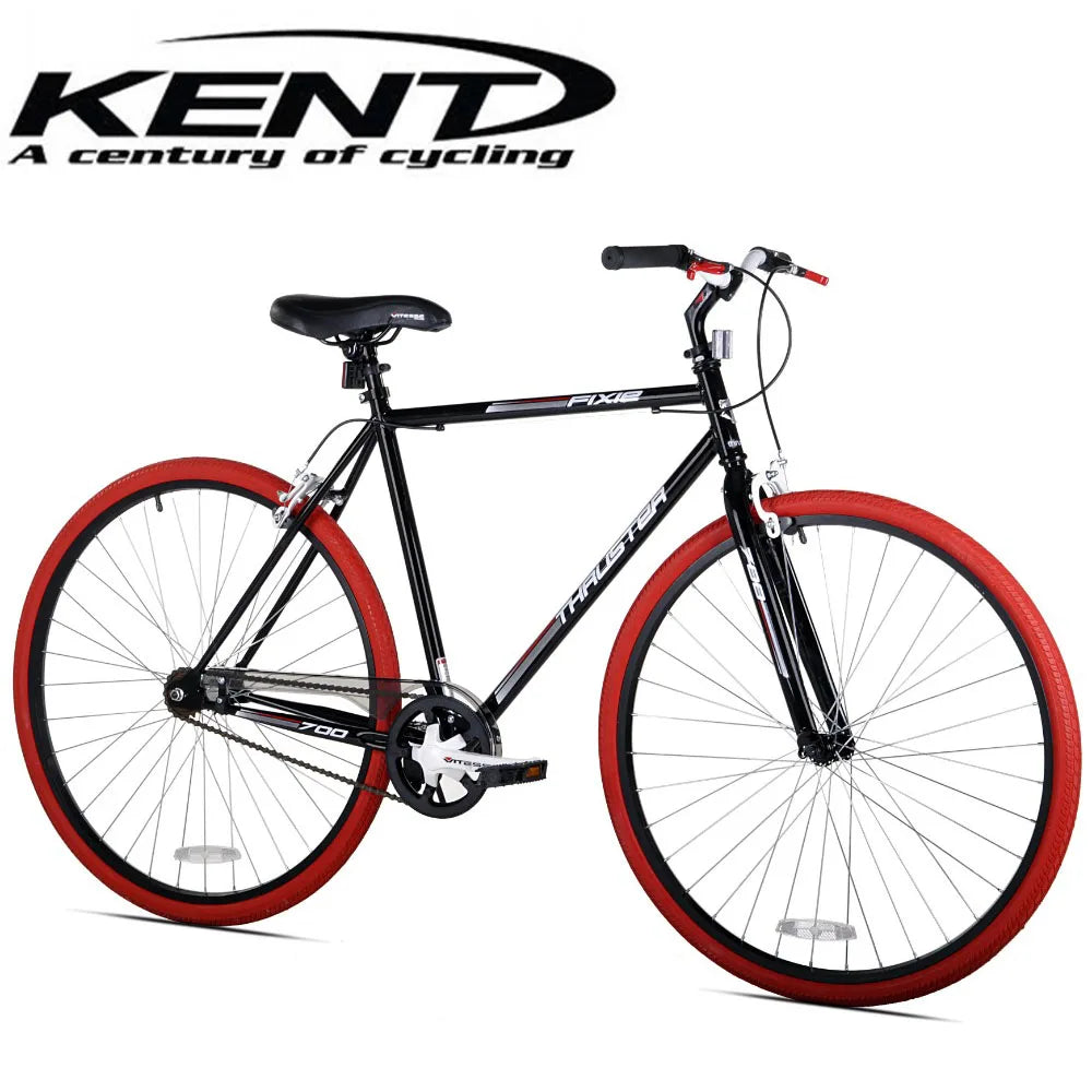 2023 New Kent 700c Thruster Fixie Men's Bike, Blue