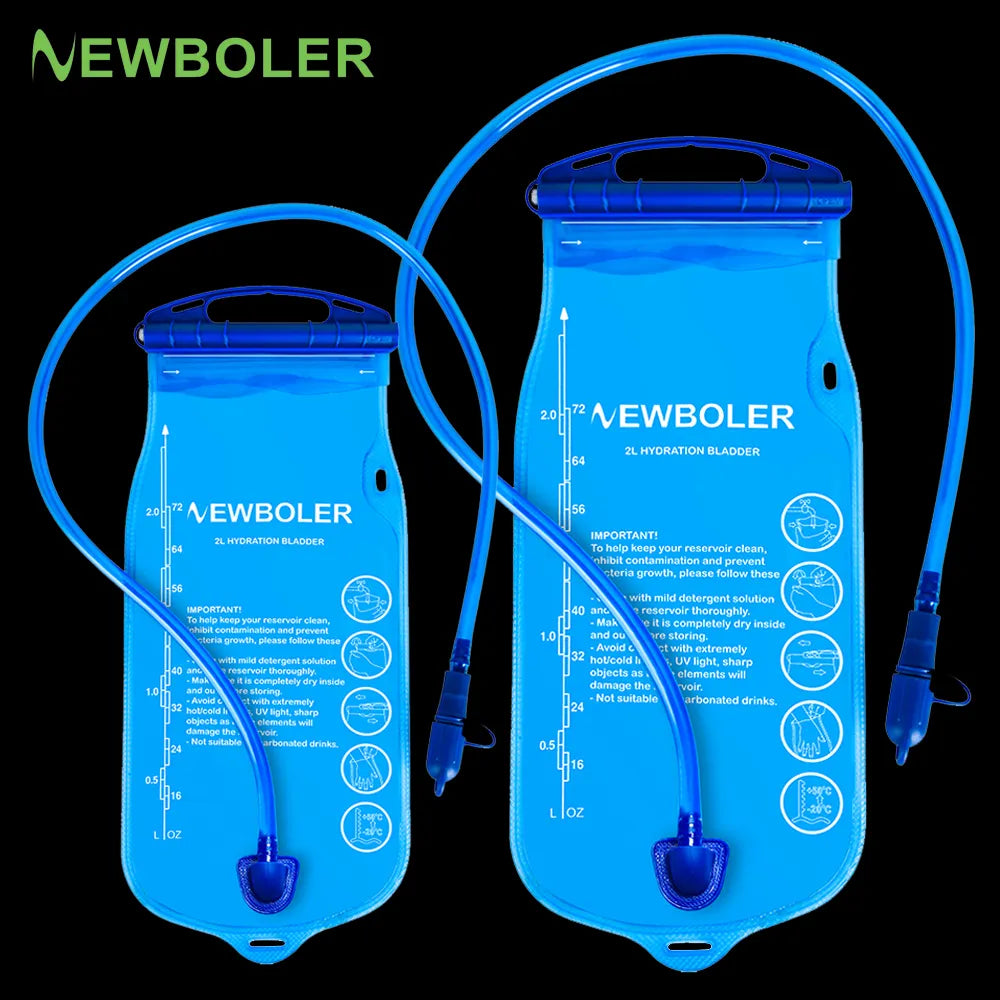 NEWBOLER Water Bladder Water Reservoir Hydration Pack Storage Bag BPA Free - 2L 3L Running Hydration Vest Backpack