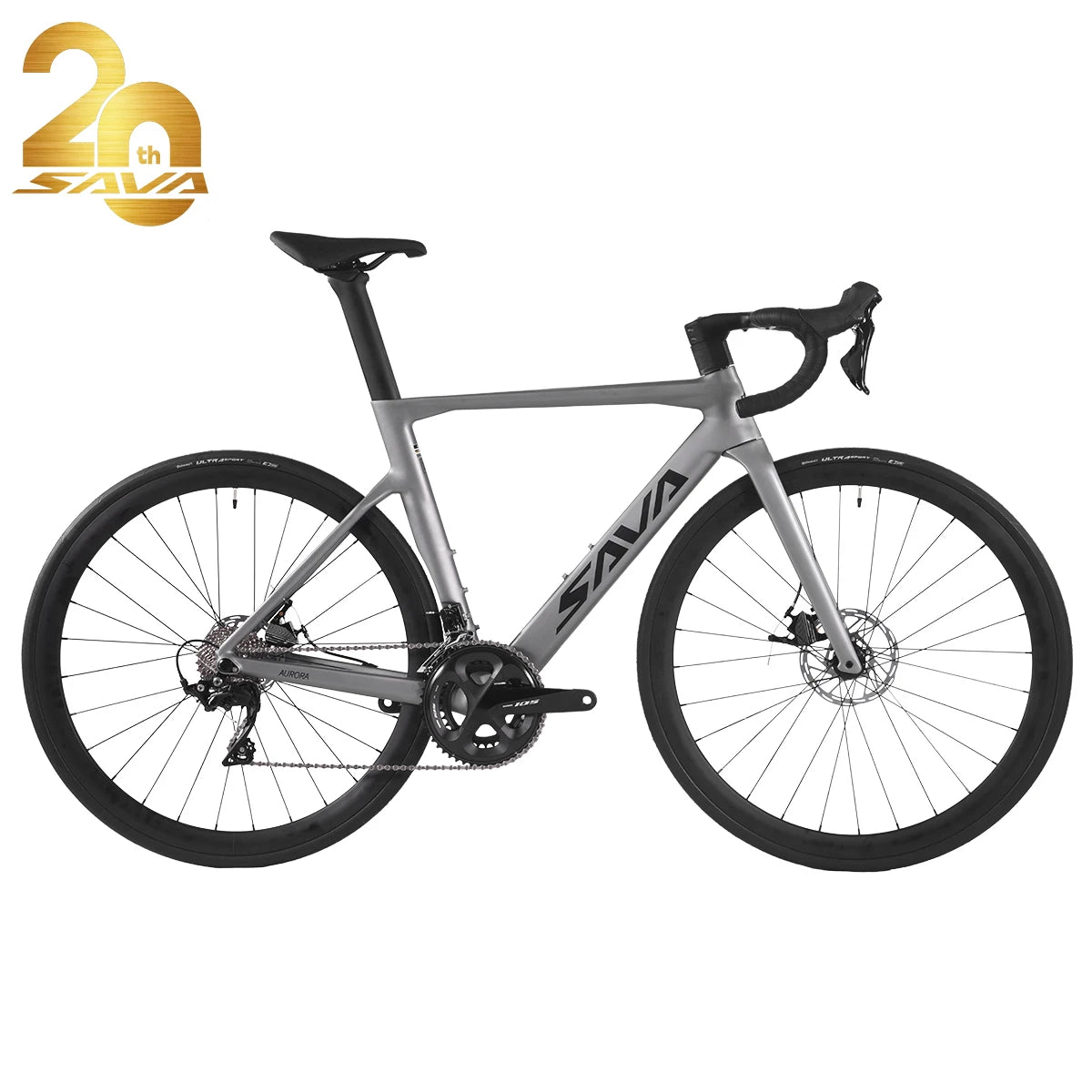 20th Anniversary Special Edition Road Bike Carbon Racing Bike Integrated Handlebar Full Carbon Bicycle with 22 Speeds Groupsets