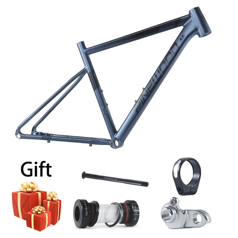 AGENTX 700C Rode Bike Frame Ultralight Aluminum Alloy Internal Routing Mountain Bike 142x12mm Thru Axle Racetrack Bicycle Frame