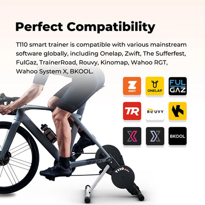 Magene T110 Bike Smart Trainer Foldable Indoor Bicycle Training Platform Power Passes Power Info Cycling App ANT Bluetooth Turbo