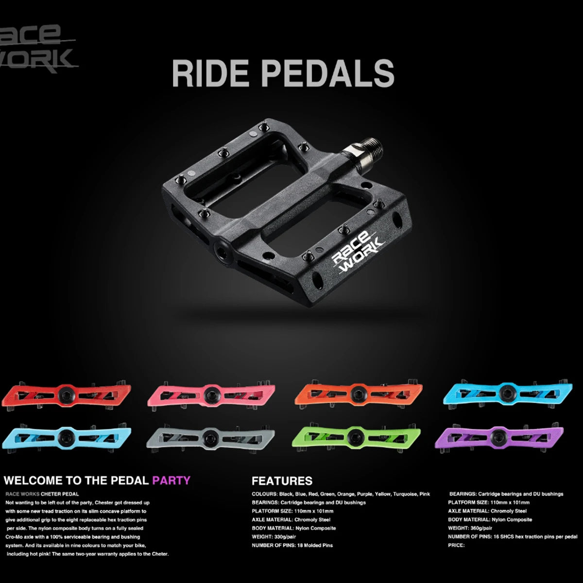 9/16th Flat Pedals