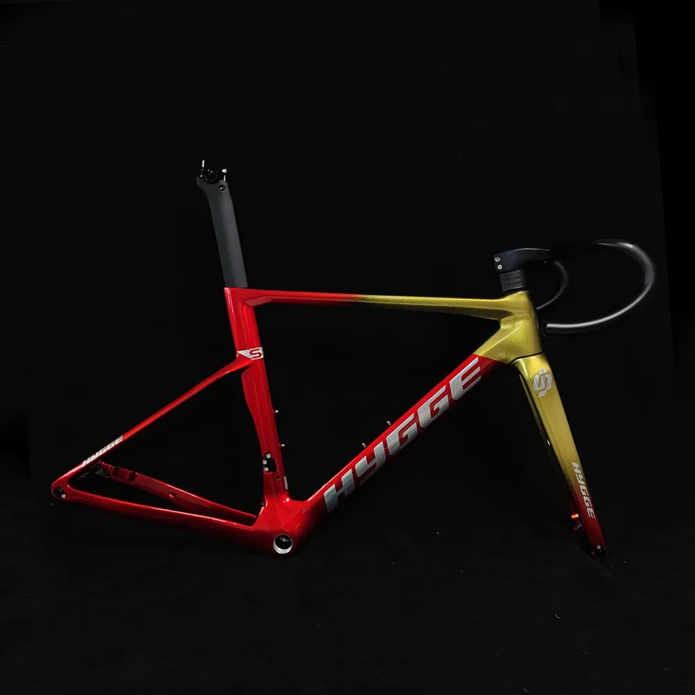 HYGGE Aerodynamic carbon frame MODEL S 700C CARBON FRAME, ROAD FRAME, BICYCLE CARBON FRAME, DISC BRAKE BIKE, Rim brake frame